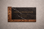 The Welcome Panel/Vow Excerpt Plaque