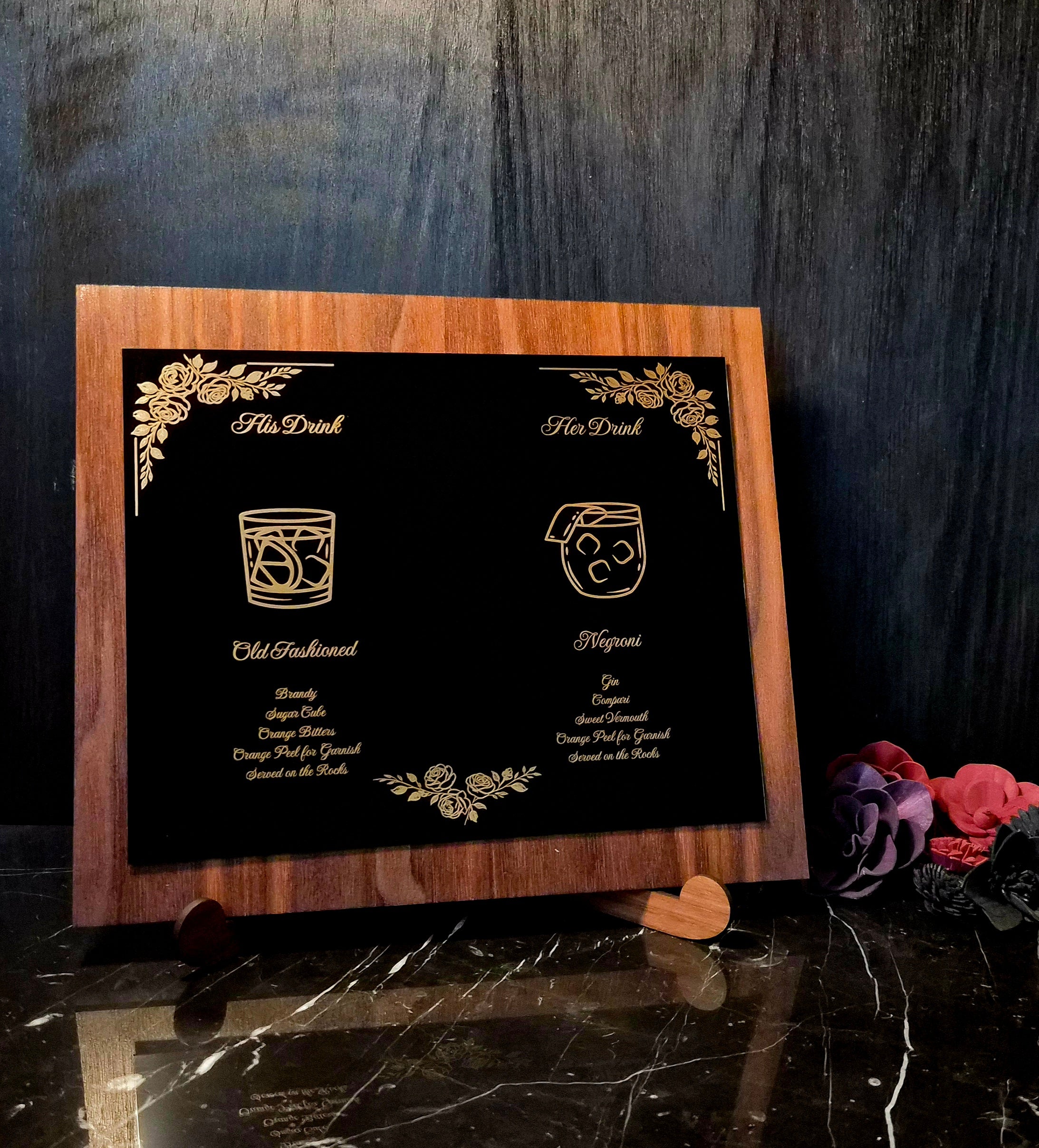 Atelier Bar Sign Walnut