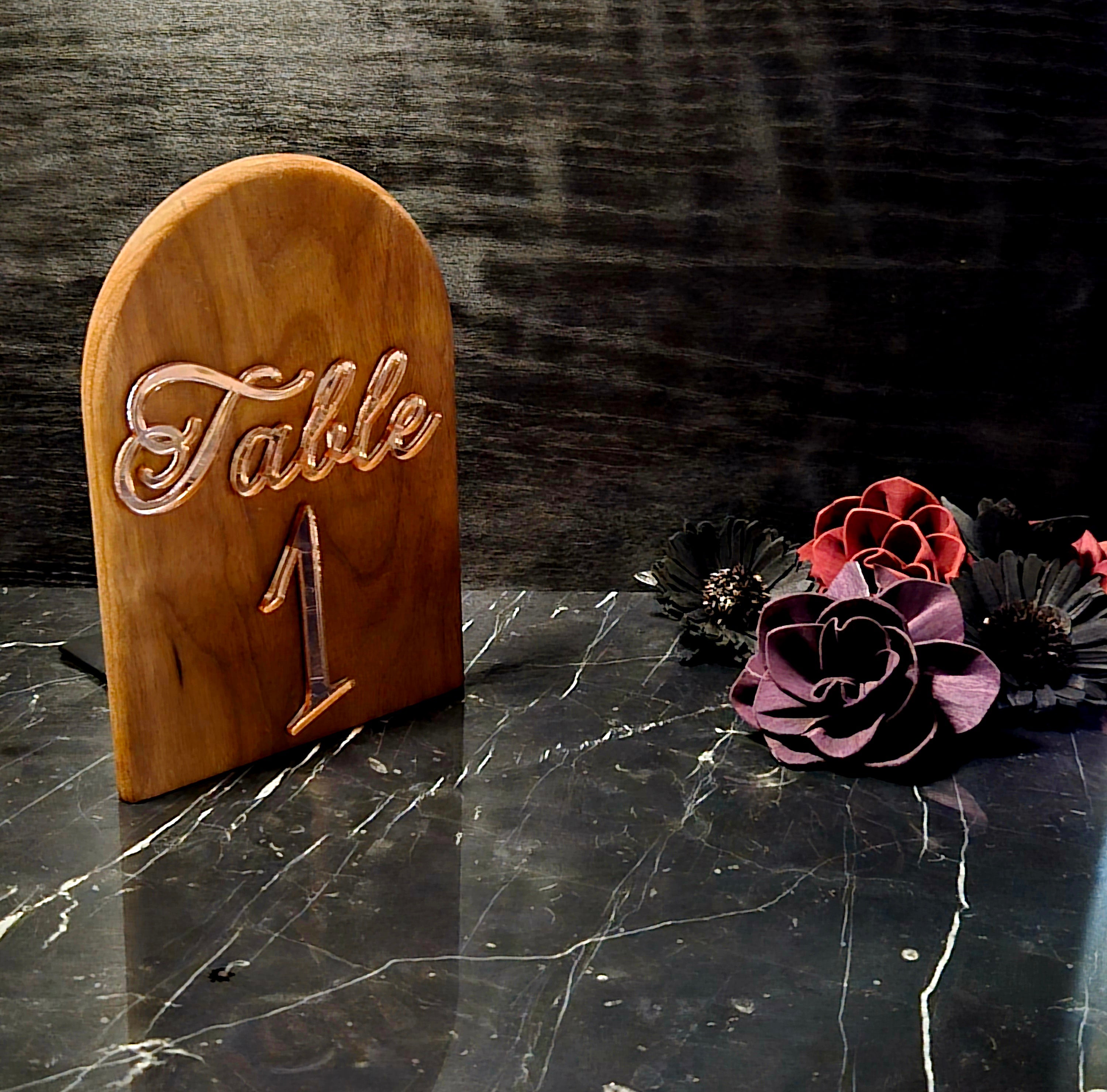 Table Numbers/Book Ends