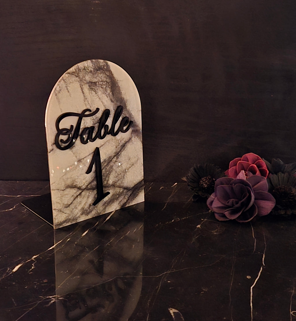 Table Numbers/Book Ends