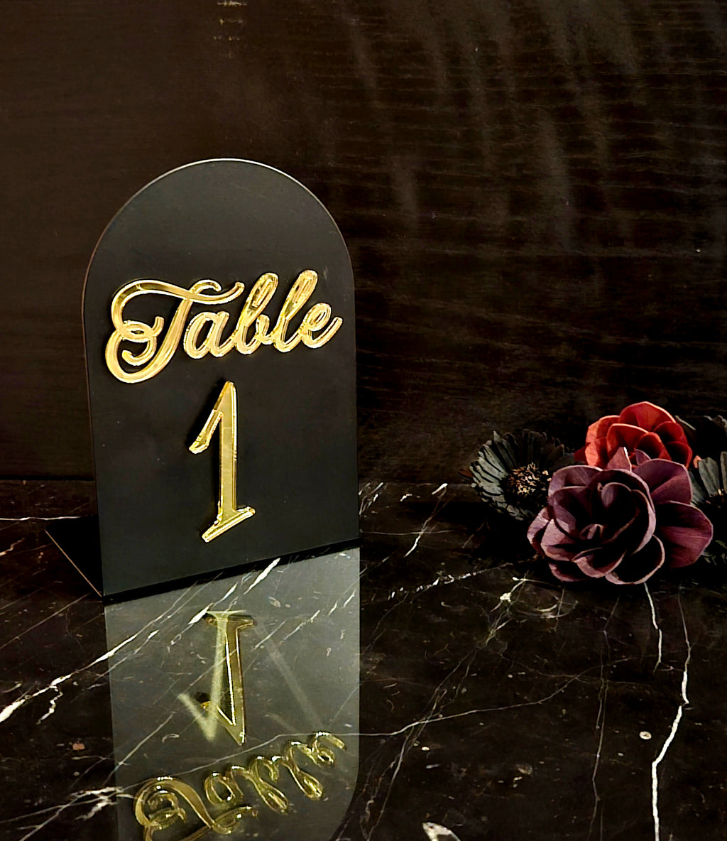 Table Numbers/Book Ends