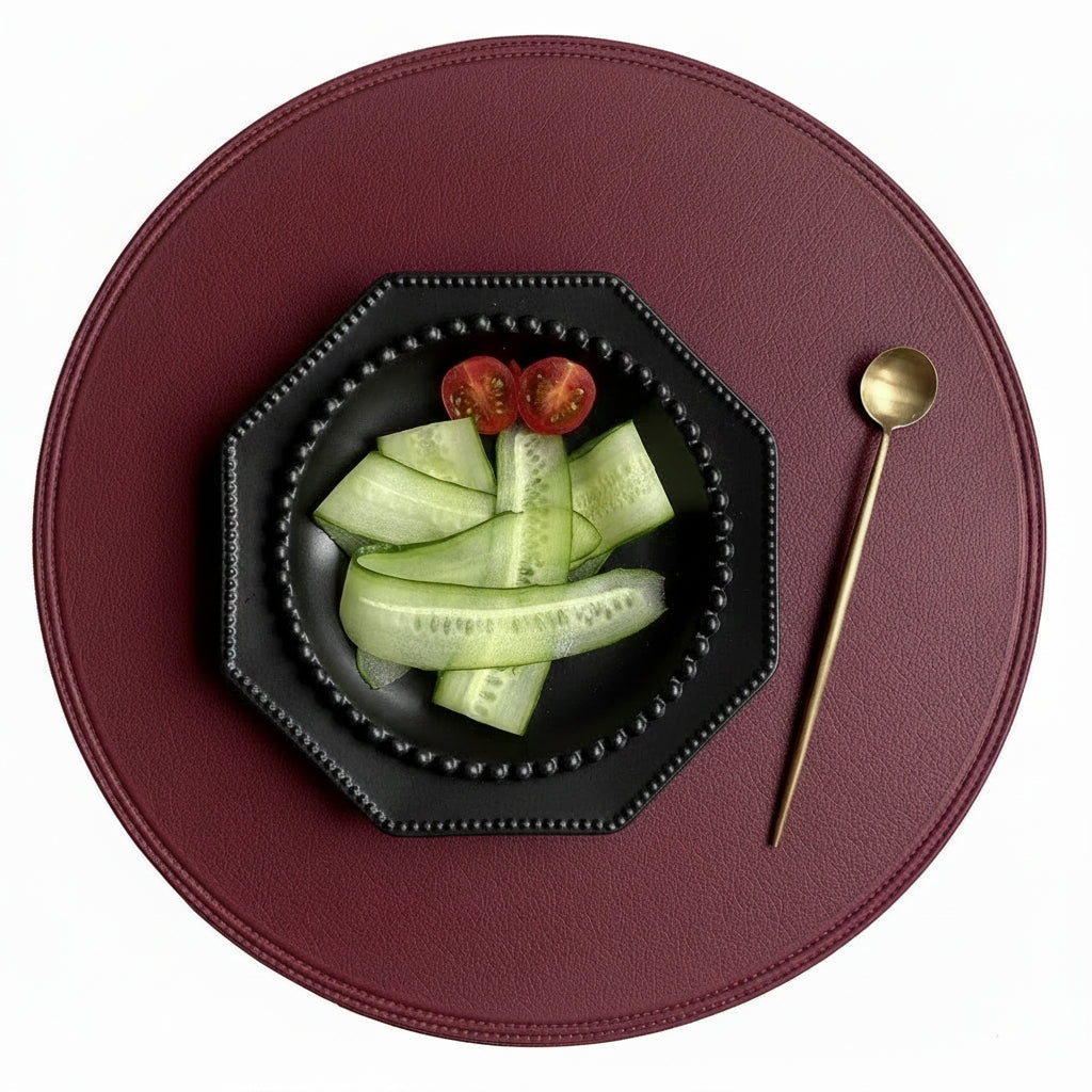 Faux Leather Charger Placemats