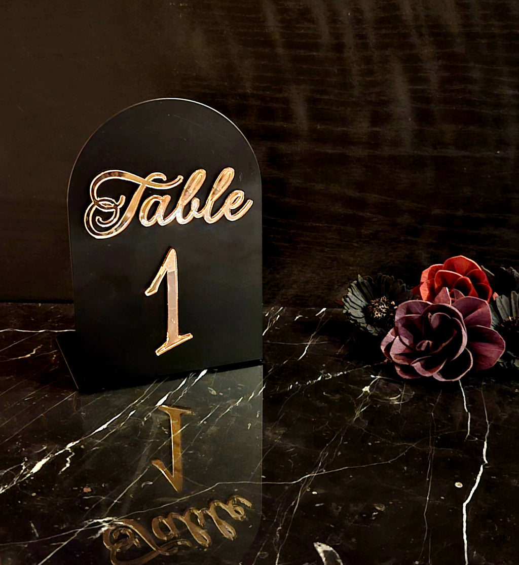 Table Numbers/Book Ends