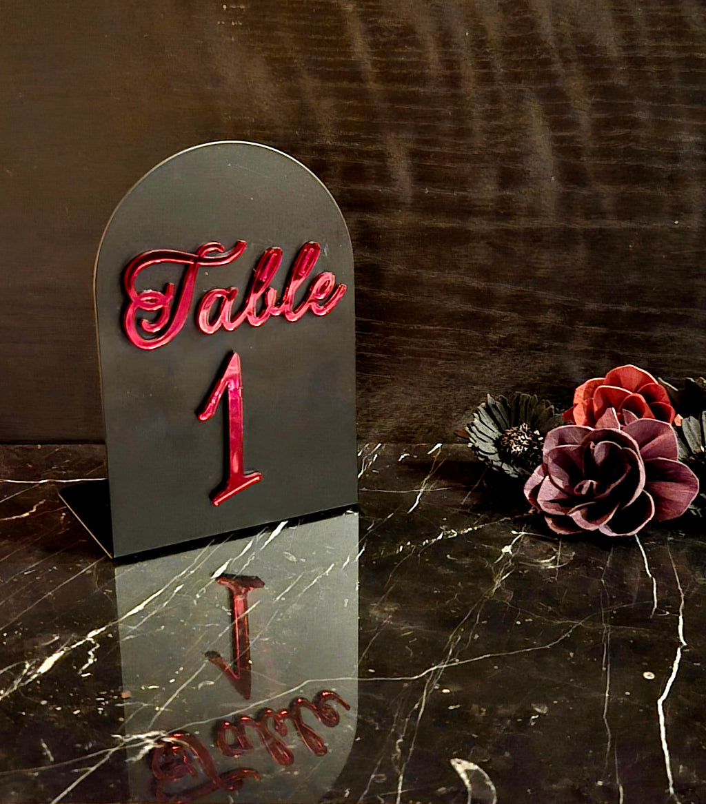 Table Numbers/Book Ends