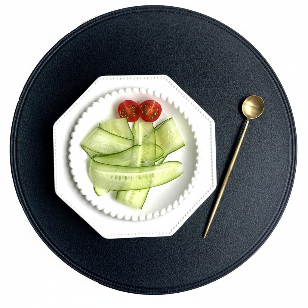 Faux Leather Charger Placemats