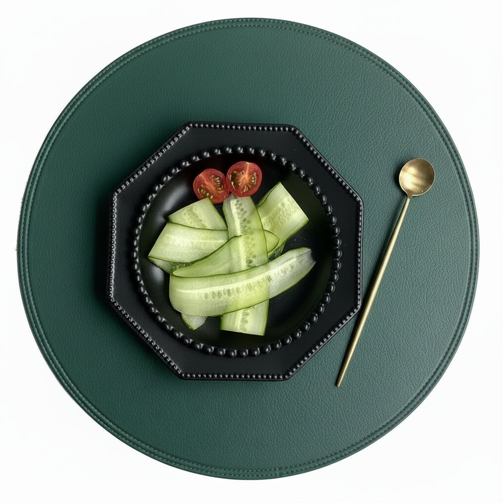 Faux Leather Charger Placemats