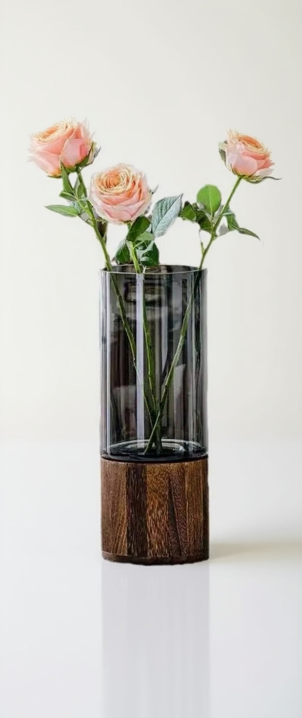 Vase with flowers on a shopping app interface