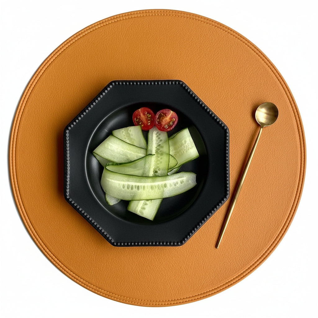 Faux Leather Charger Placemats