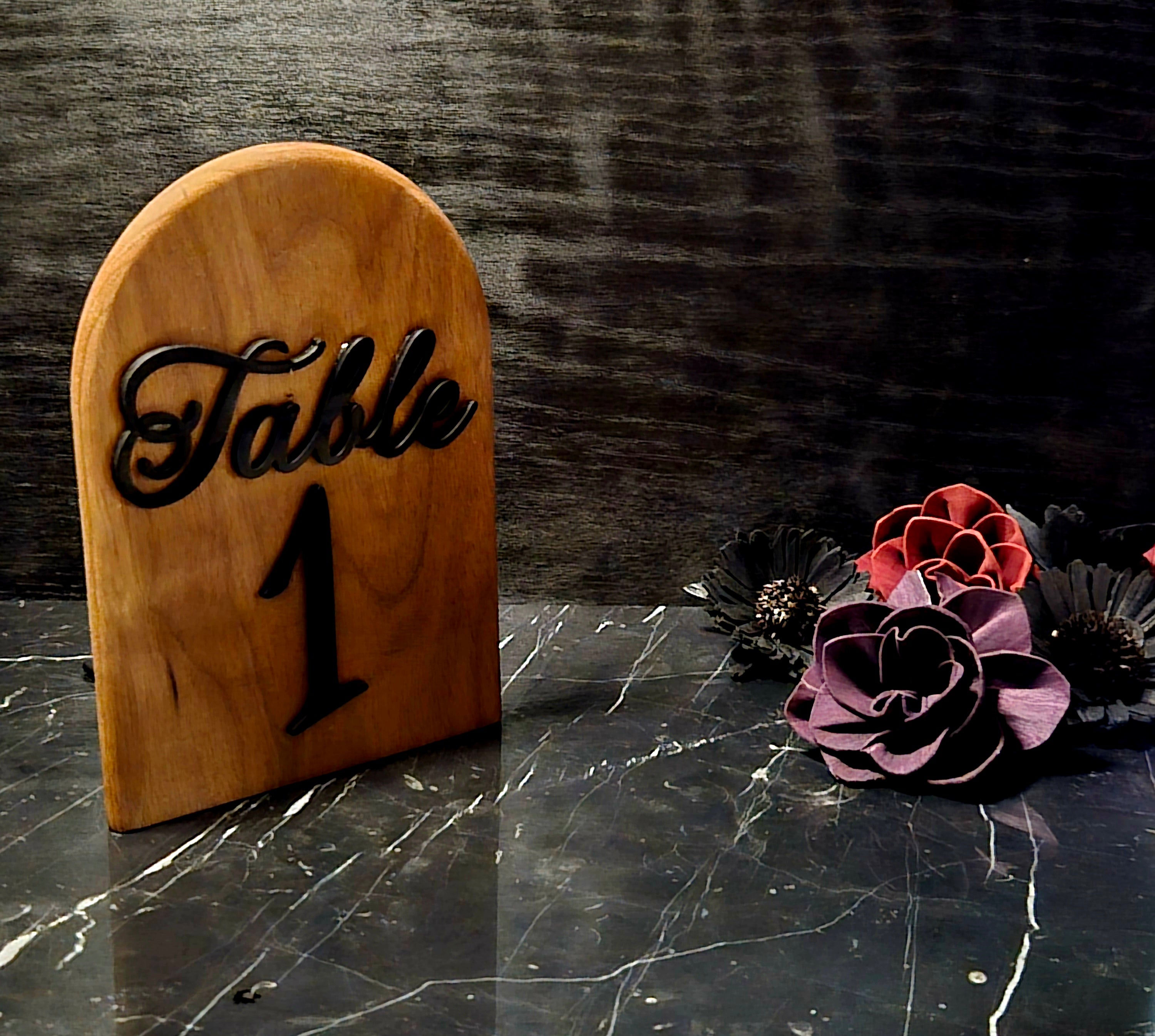 Table Numbers/Book Ends